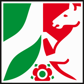 The coat of arms of North Rhine-Westphalia